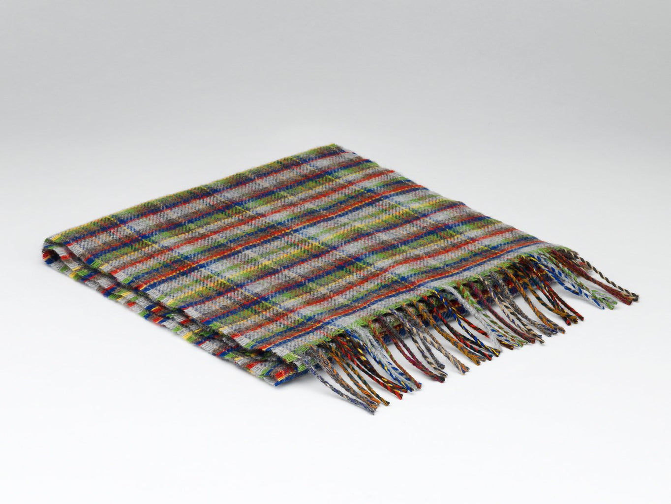 Glen Mini Check Lambswool Scarf