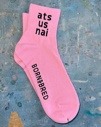 Pink Ats Us Nai Ankle Sock