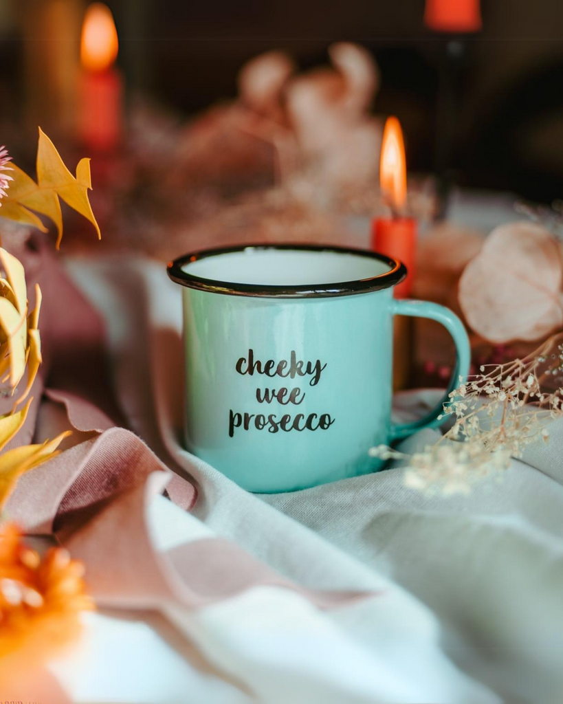 Cheeky Wee Prosecco Enamel Mug