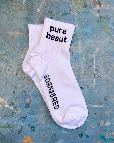 White Pure Beaut Ankle Sock 