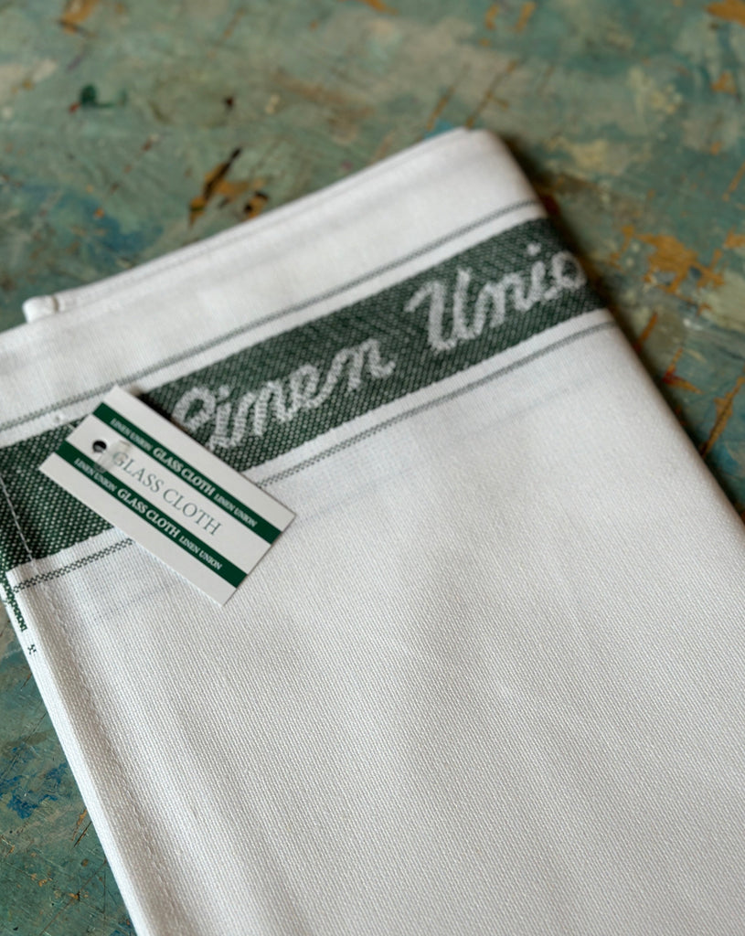 Linen Union Glass Cloth Green