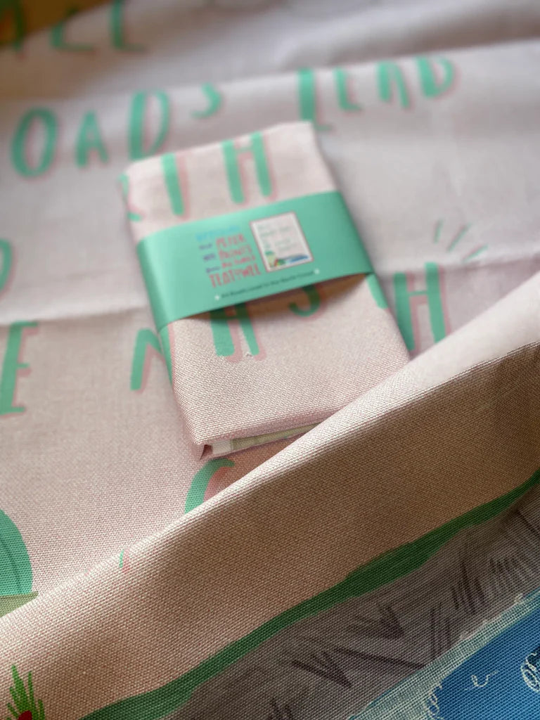 All roads lead to the north coast tea towel