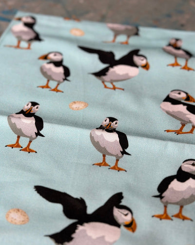 Puffins Tea Towel