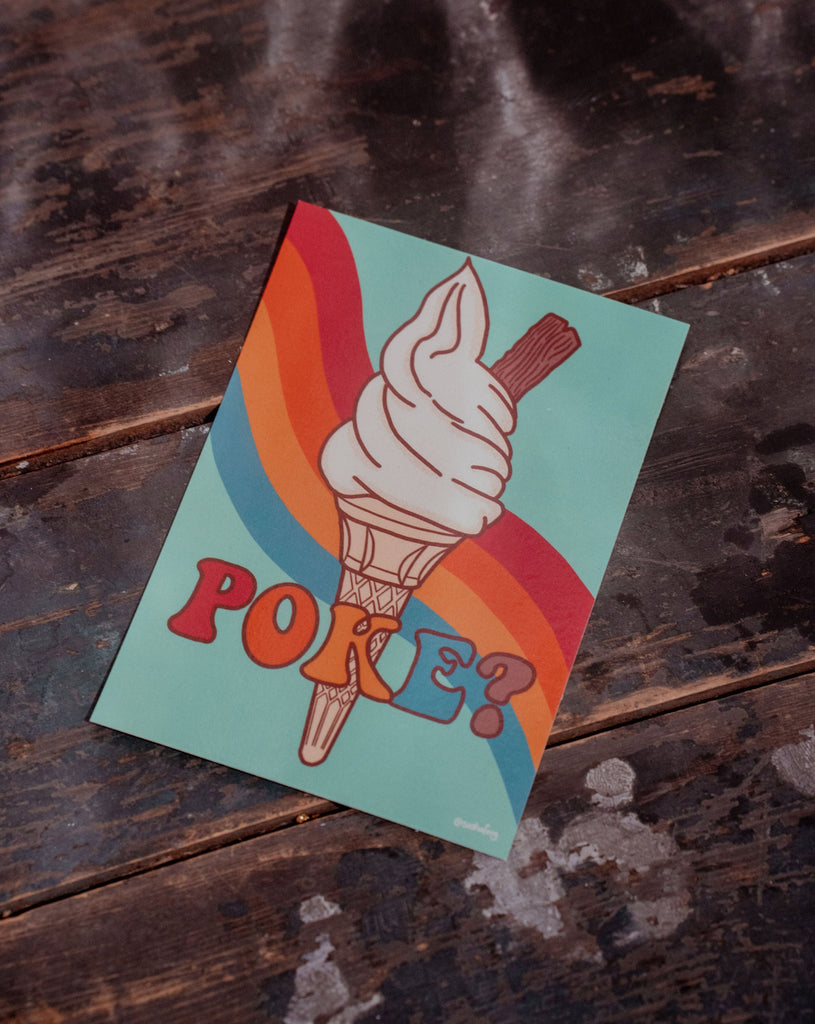 Poke? Postcard | Sasha Ferg Art