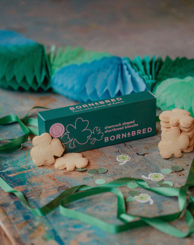 Shamrock Shaped Shortbread Biscuits