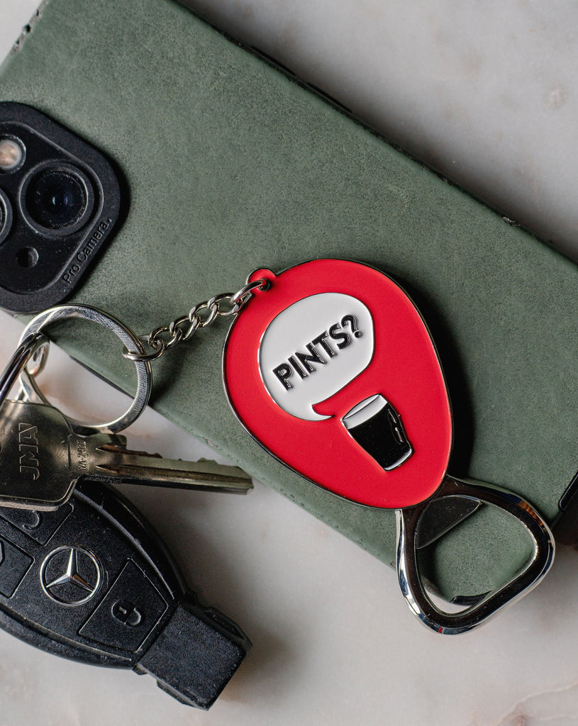 Pints? Bottle Opener Keyring