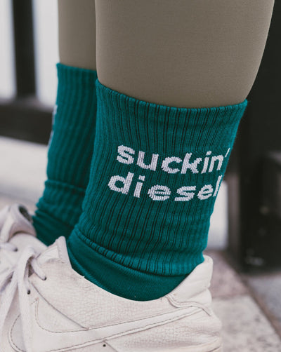 Green Suckin' Diesel Sock