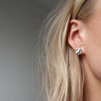 Oceane Disc Stud Earrings