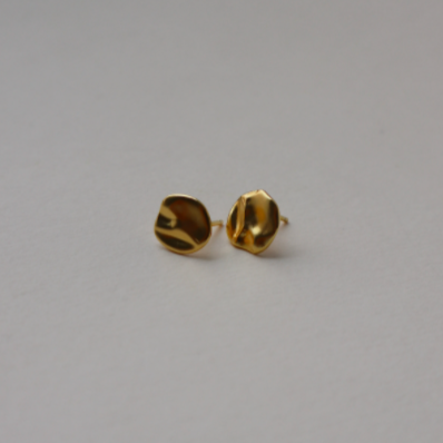 Oceane Disc Stud Earrings