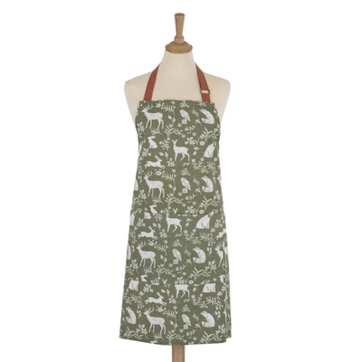 Sage Forest Friends Cotton Apron | Ulster Weavers