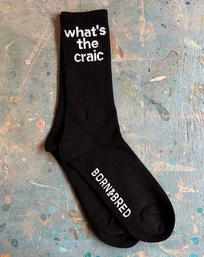 Black What's The Craic Sock 