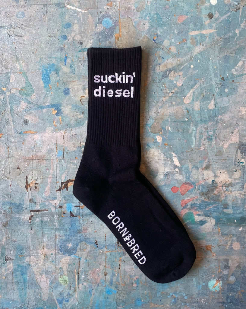 Black Suckin' Diesel Sock