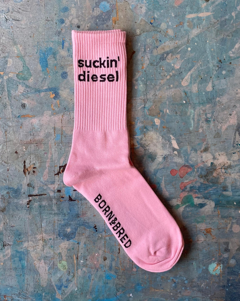 Pink Suckin' Diesel Sock