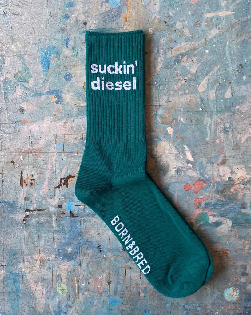 Green Suckin' Diesel Sock