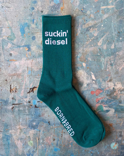 Green Suckin' Diesel Sock