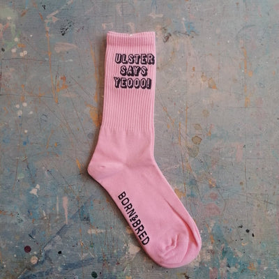 Ulster Says Yeo Socks | Pink