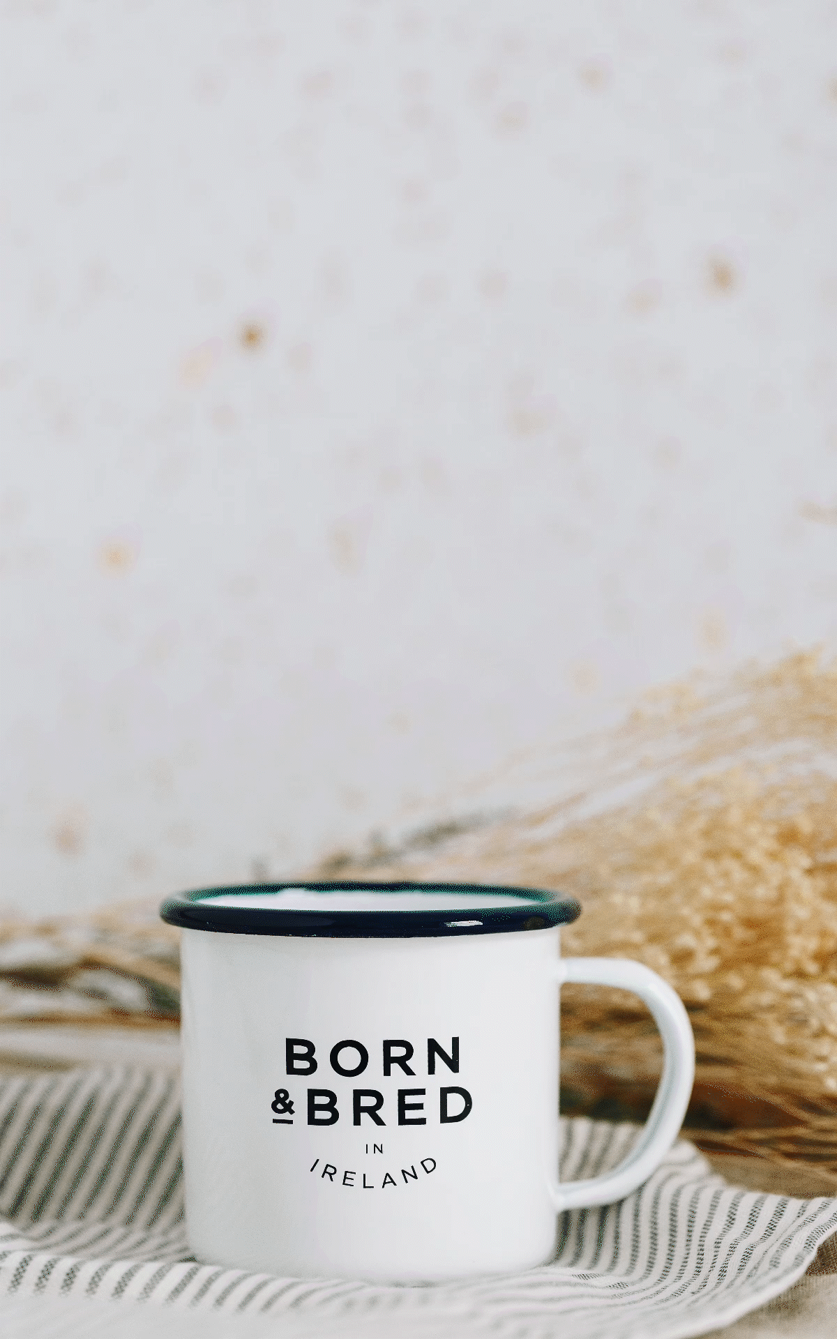 Born & Bred in Ireland Mug | White