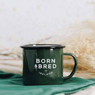 Born and bred in ireland green mug