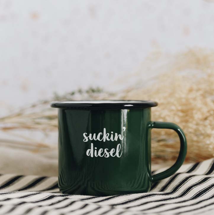 Suckin' Diesel Mug | Green