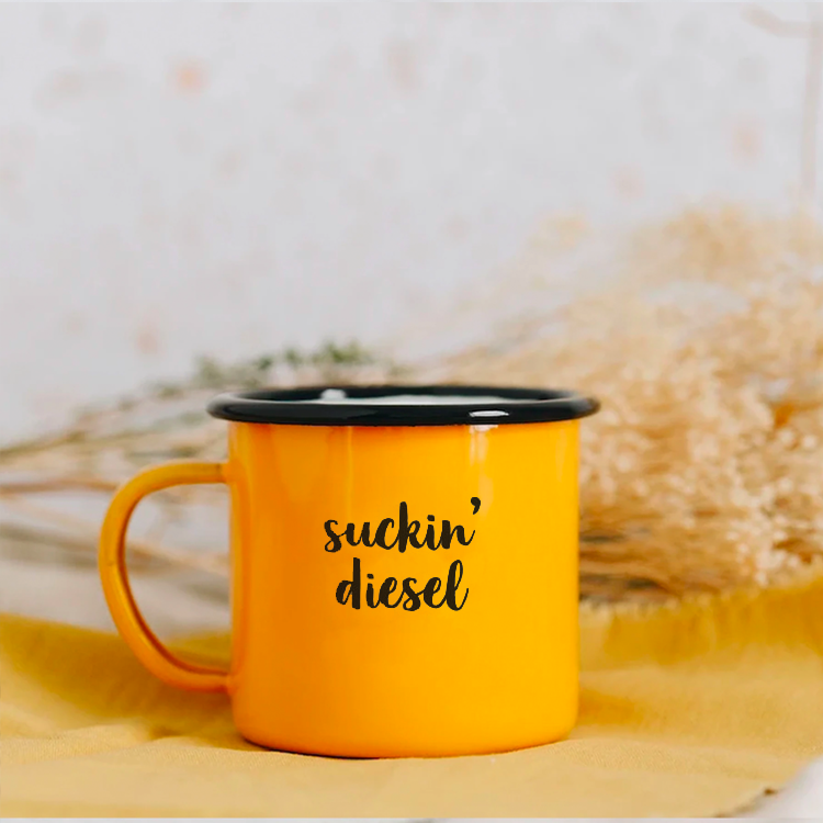 Suckin' Diesel Mug | Yellow