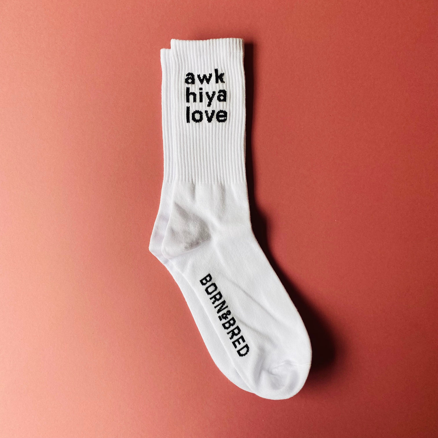 awk hiya love white socks