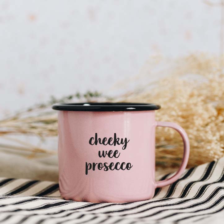 A Wee Cheeky Prosecco Mug | Pink